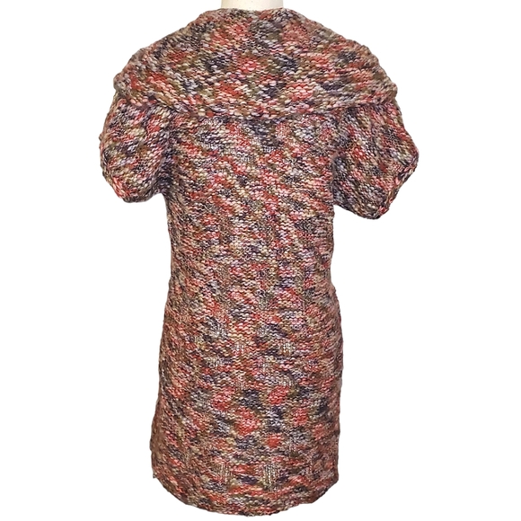 DECREE | Women's multi-color wool-blend cowl-neck tunic sweater. - Picture 2 of 5